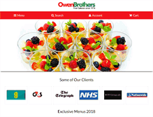 Tablet Screenshot of owenbrotherscatering.com